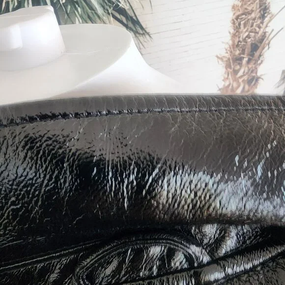 BLANK NYC Women's Patent Leather PUNK BIKER Jacket - Size Small - Picture 7 of 13